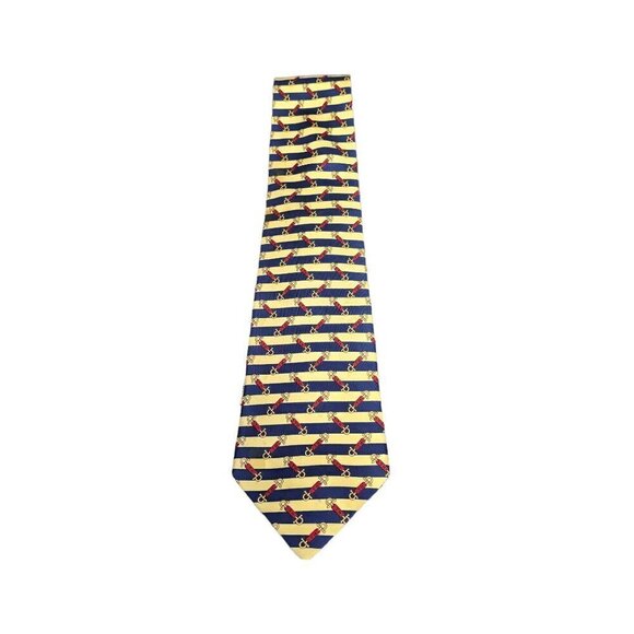 Tommy Hilfiger Vintage Silk Long Necktie - Picture 3 of 7